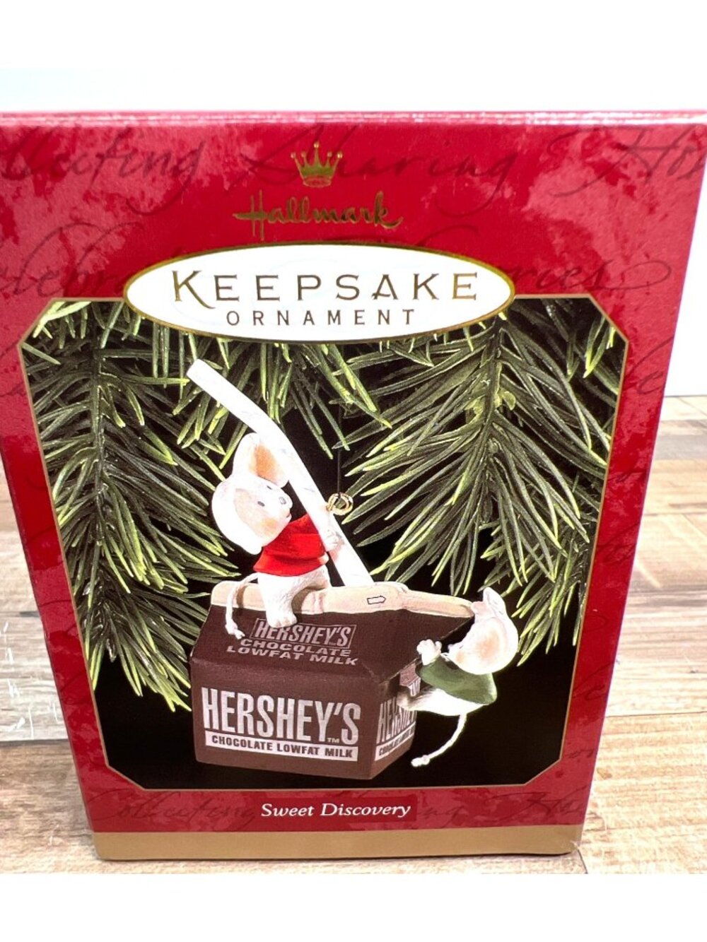 Hallmark Keepsake Sweet Discovery Hersheys Chocolate Milk Ornament With Mice